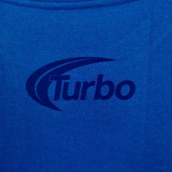 Turbo Bowling Driven2Bowl Men's XL Blue Tee Shirt - Picture 6 of 11